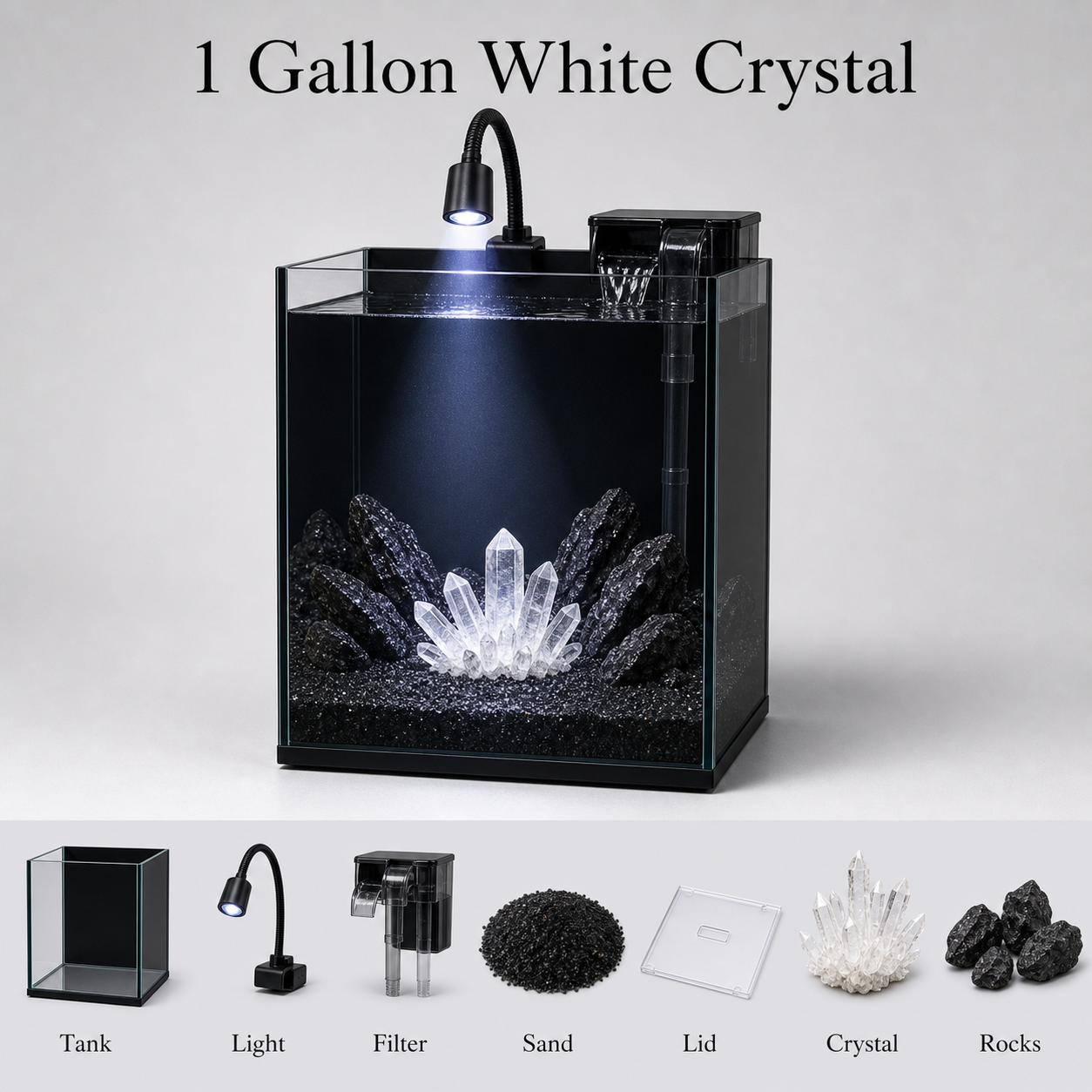 1 gallon white crystal